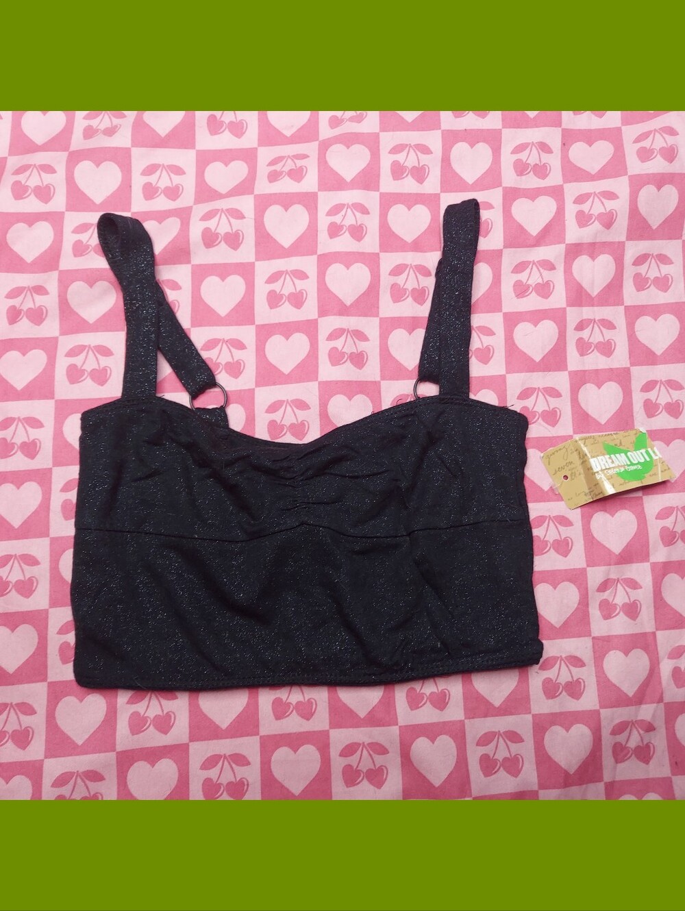 Black Selena Gomez Sports Bra